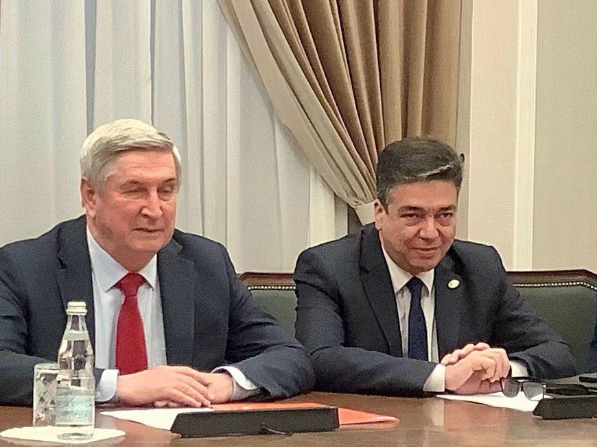 Иван Иванович Мельников, Первый заместитель председателя Государственной Думы ФС РФ, первый заместитель председателя ЦК КПРФ и Санакоев Сергей Феликсович Иван Иванович Мельников, Первый заместитель председателя Государственной Думы ФС РФ, первый заместитель председателя ЦК КПРФ и Санакоев Сергей Феликсович