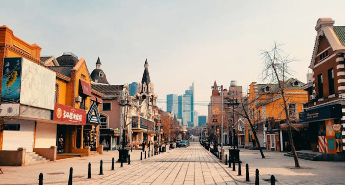 Русская улица в Далянь